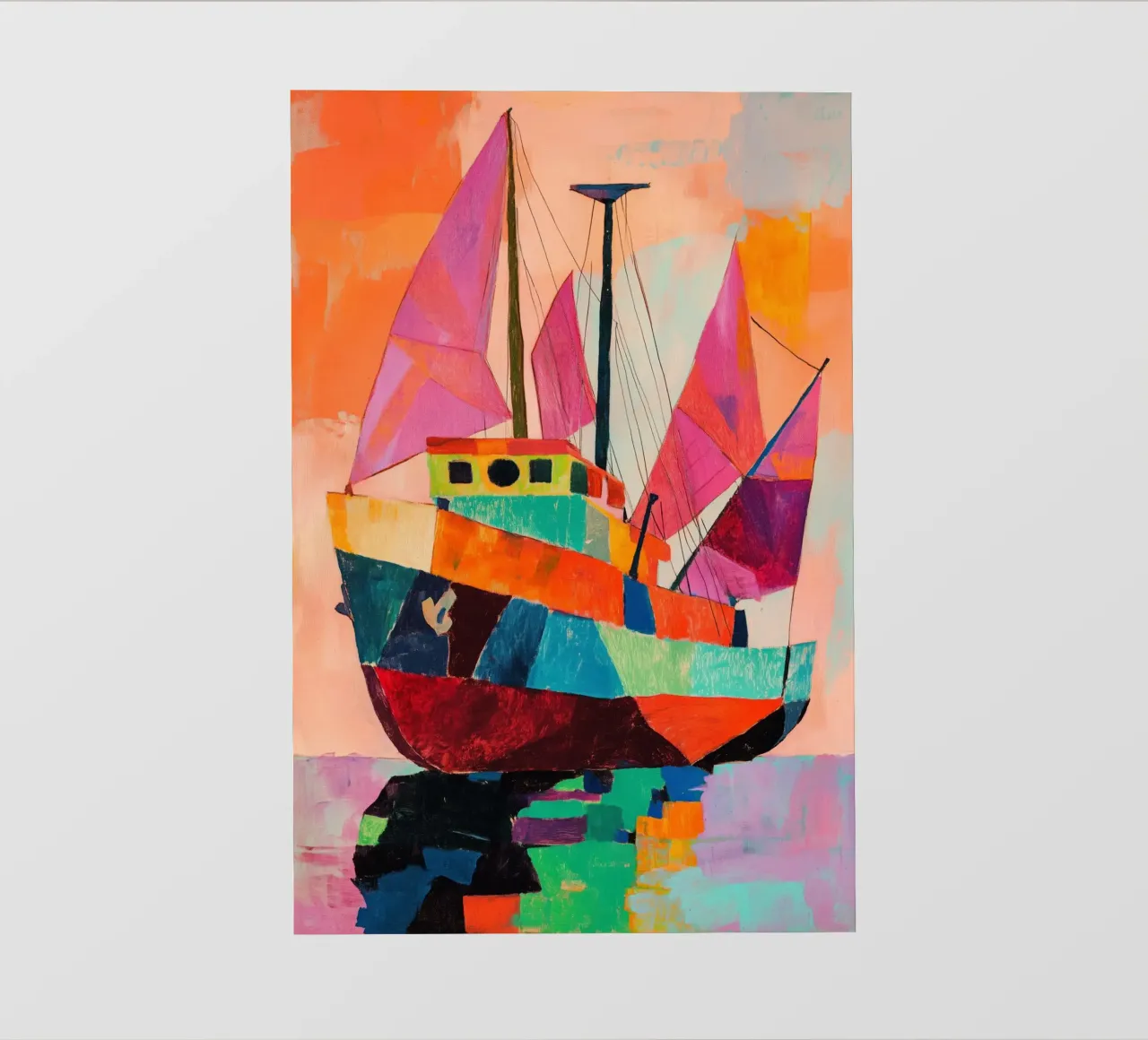 Pink Sails pellicola backlit da treechild