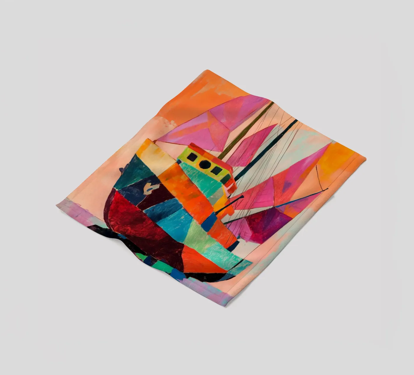 Pink Sails Fleecedecke von treechild