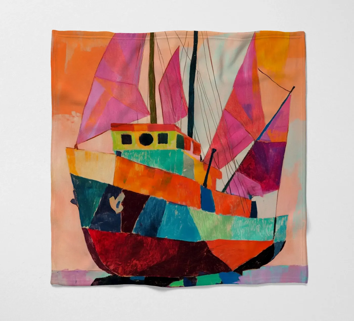 Pink Sails Fleecedecke von treechild
