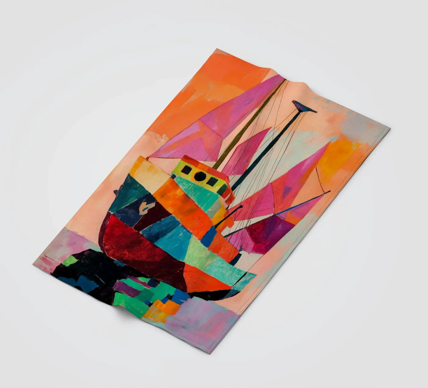 Pink Sails Fleecedecke von treechild