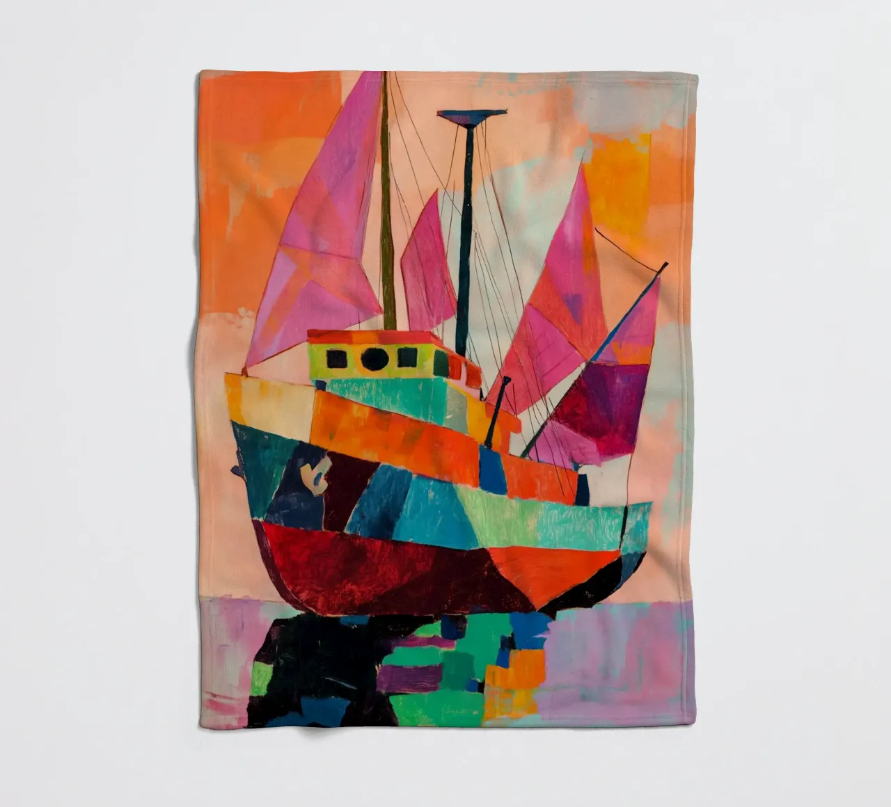 Pink Sails coperta in pile da treechild