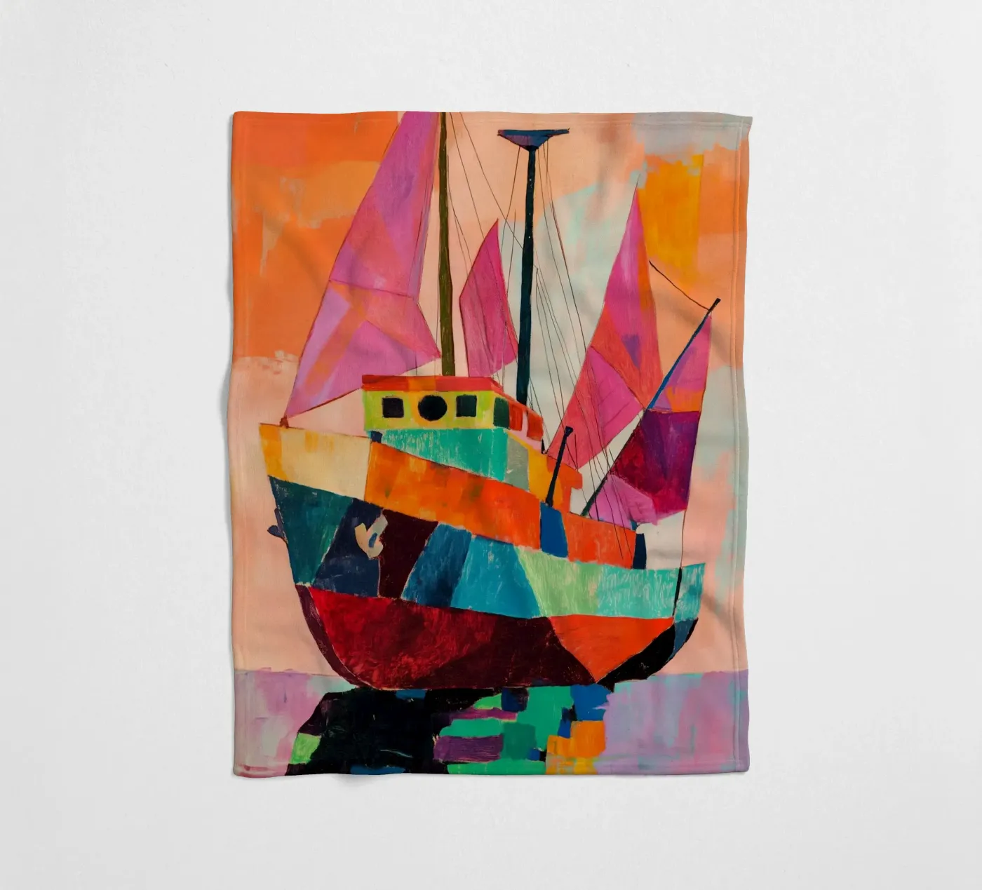 Pink Sails Fleecedecke von treechild