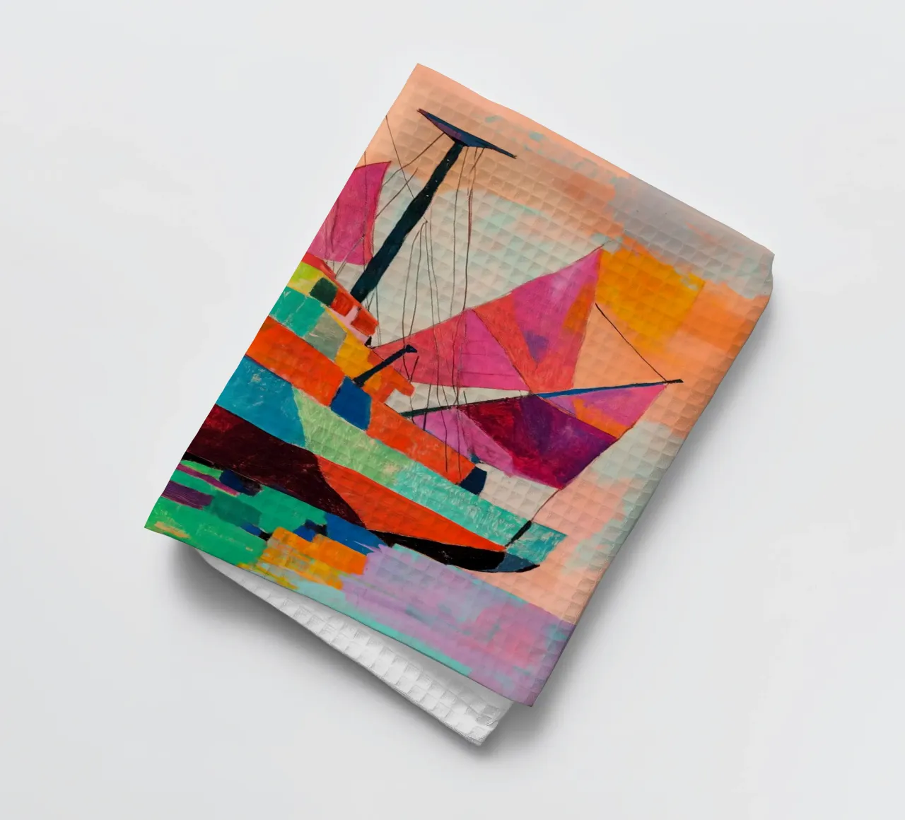 Pink Sails canovaccio da cucina da treechild