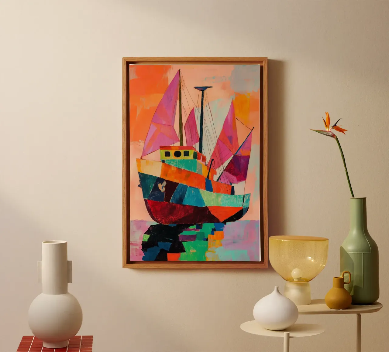 Pink Sails tela da treechild