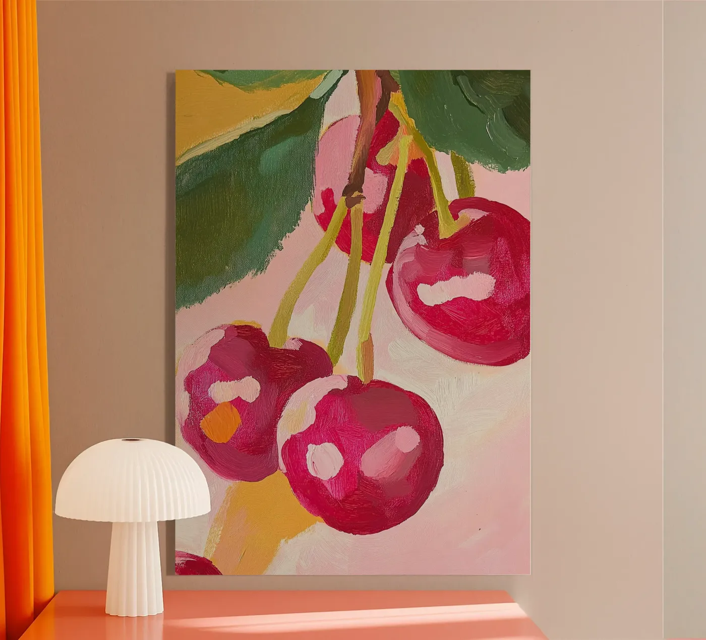 Kirschen Acryl-Glas von Euphoria Theresa