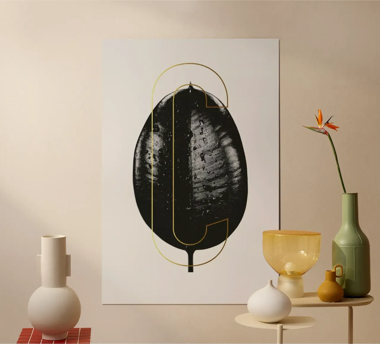 ABC Plants - C poster with wooden frame by typealive