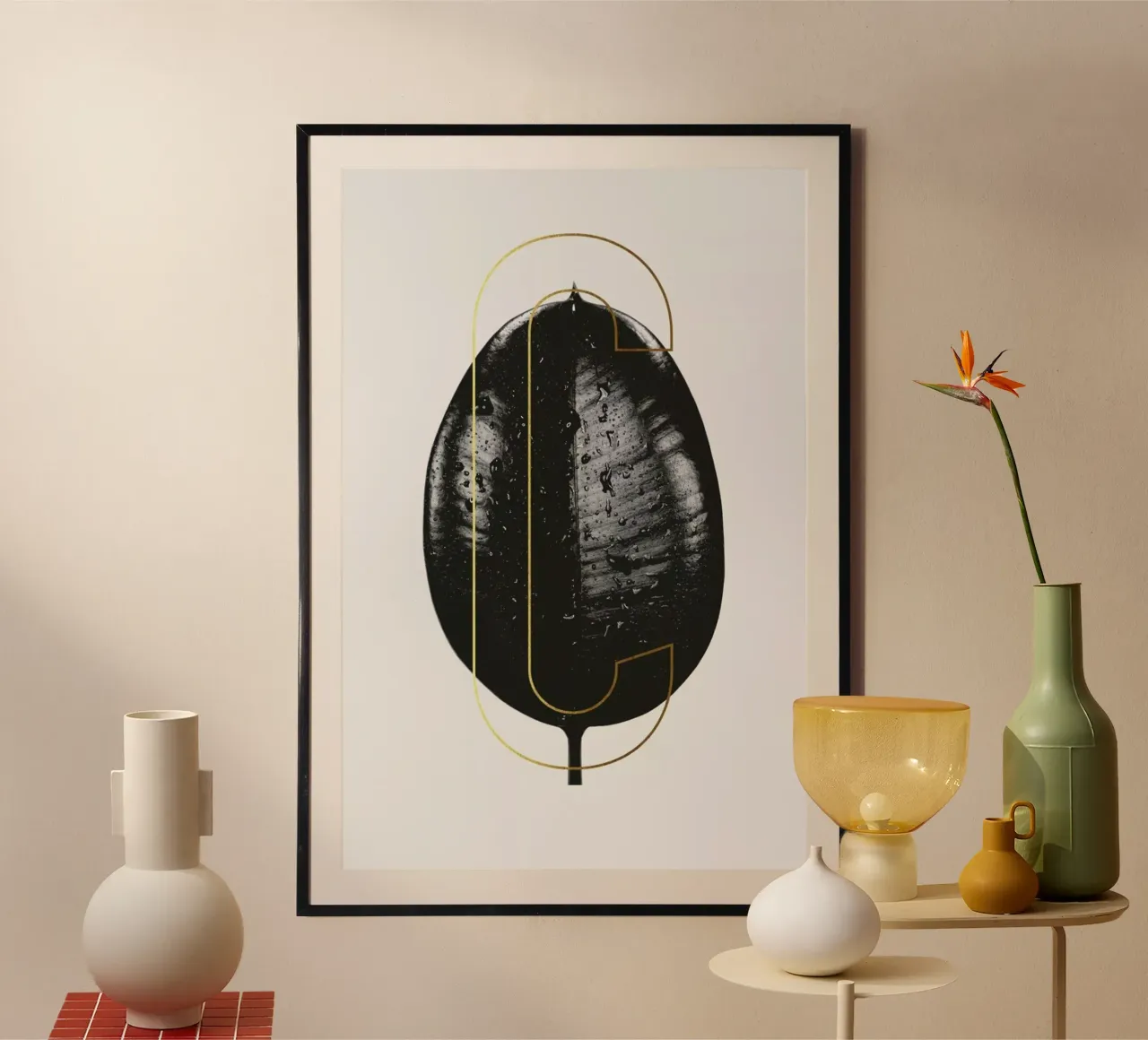 ABC Plants - C poster with wooden frame by typealive