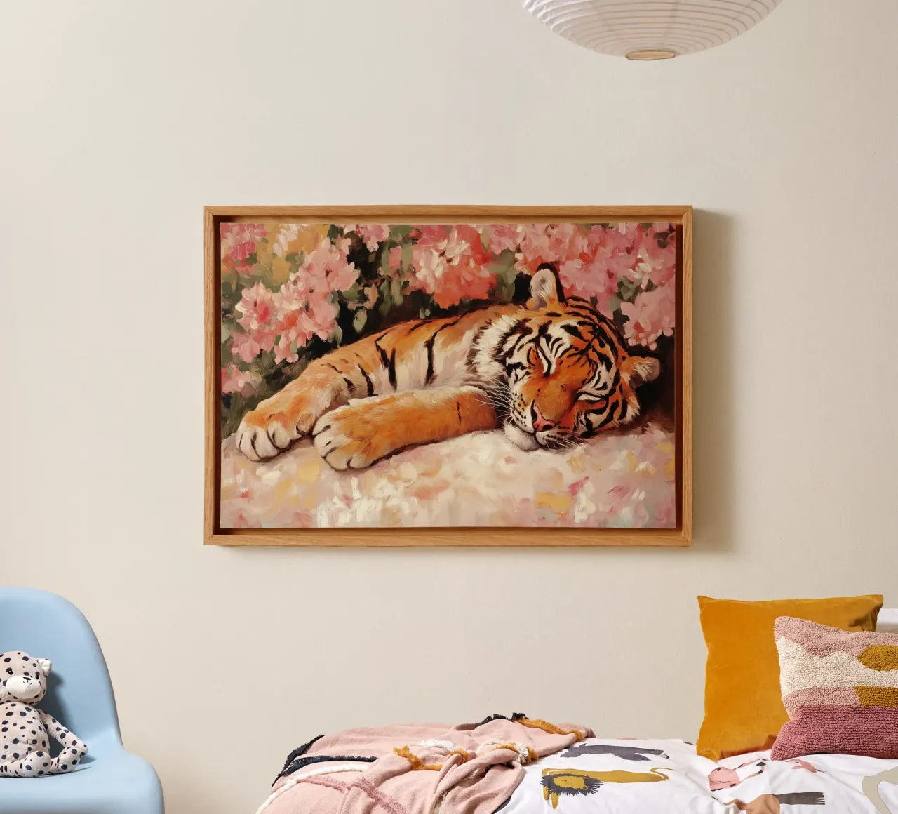 Sleeping Tiger tela con Cornice a cassetta da treechild