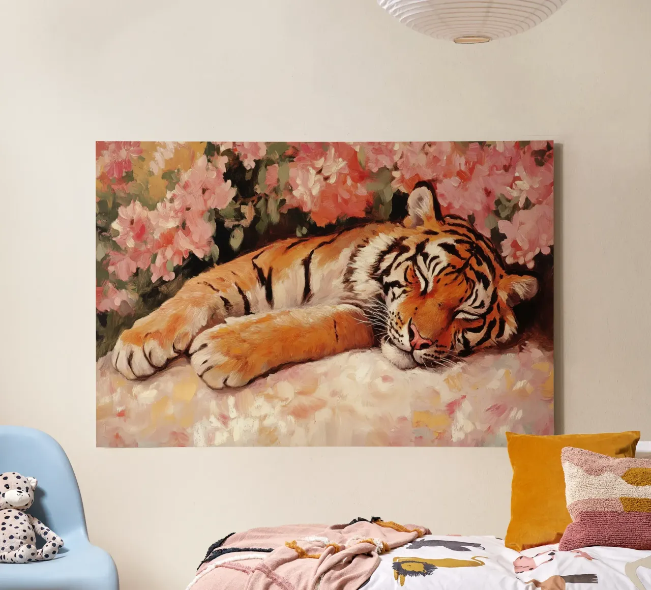 Sleeping Tiger tela con Cornice a cassetta da treechild