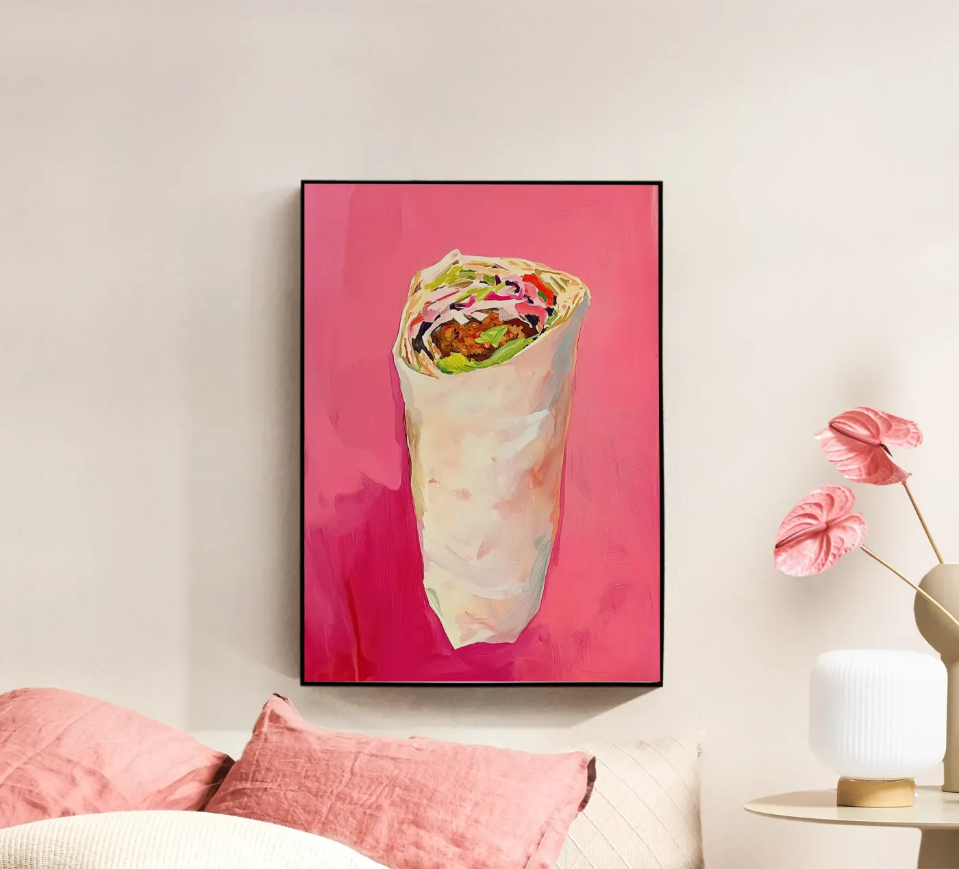 Falafel acryl van Euphoria Theresa