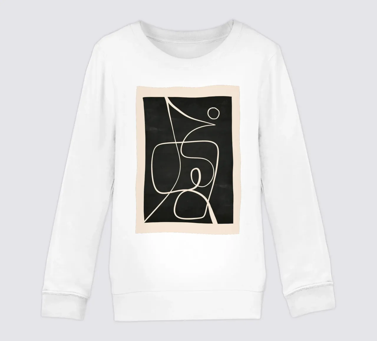 Line art astratta 49 felpa bambino da ThingDesign