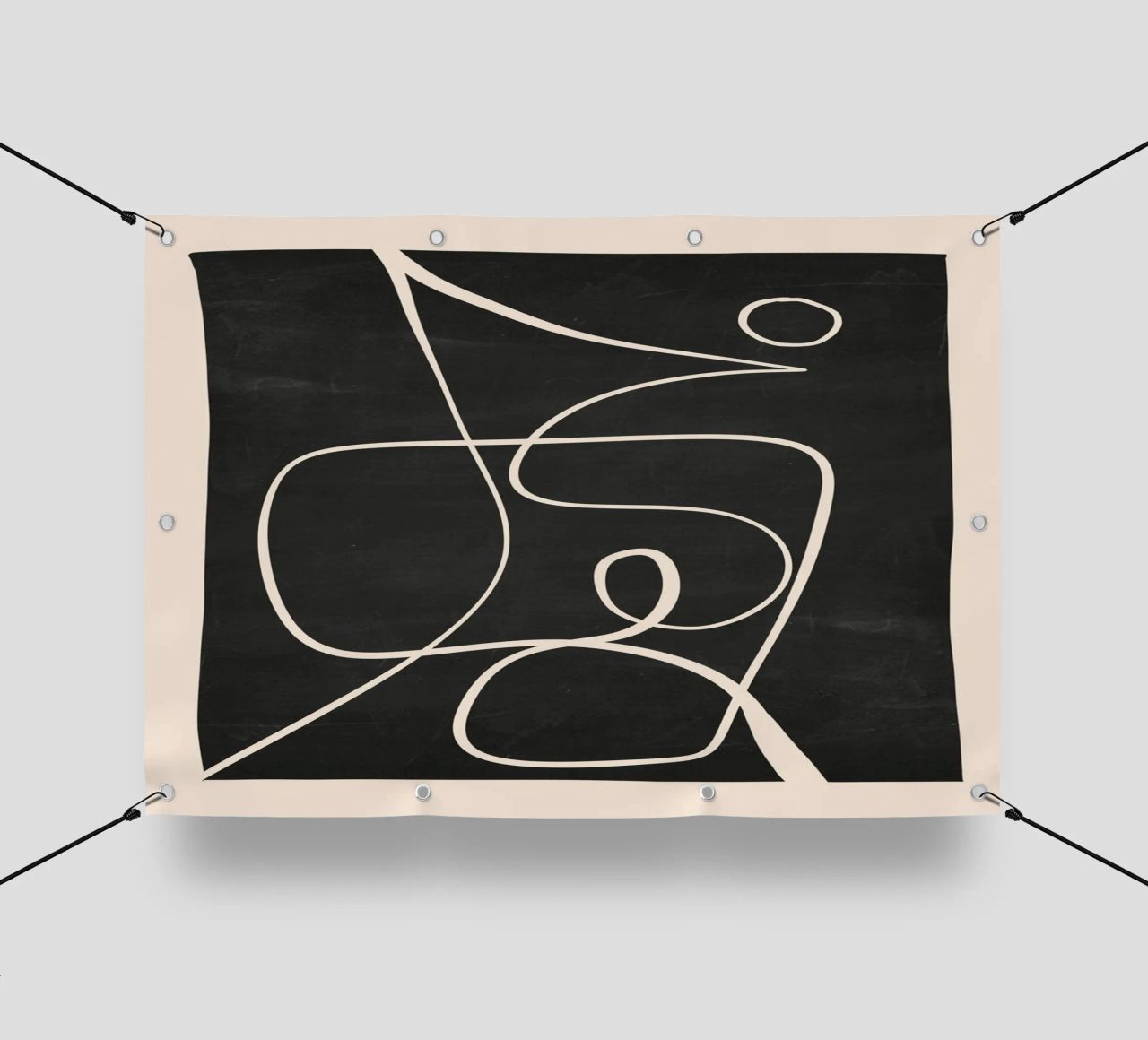 Line art astratta 49 telo in pvc da ThingDesign