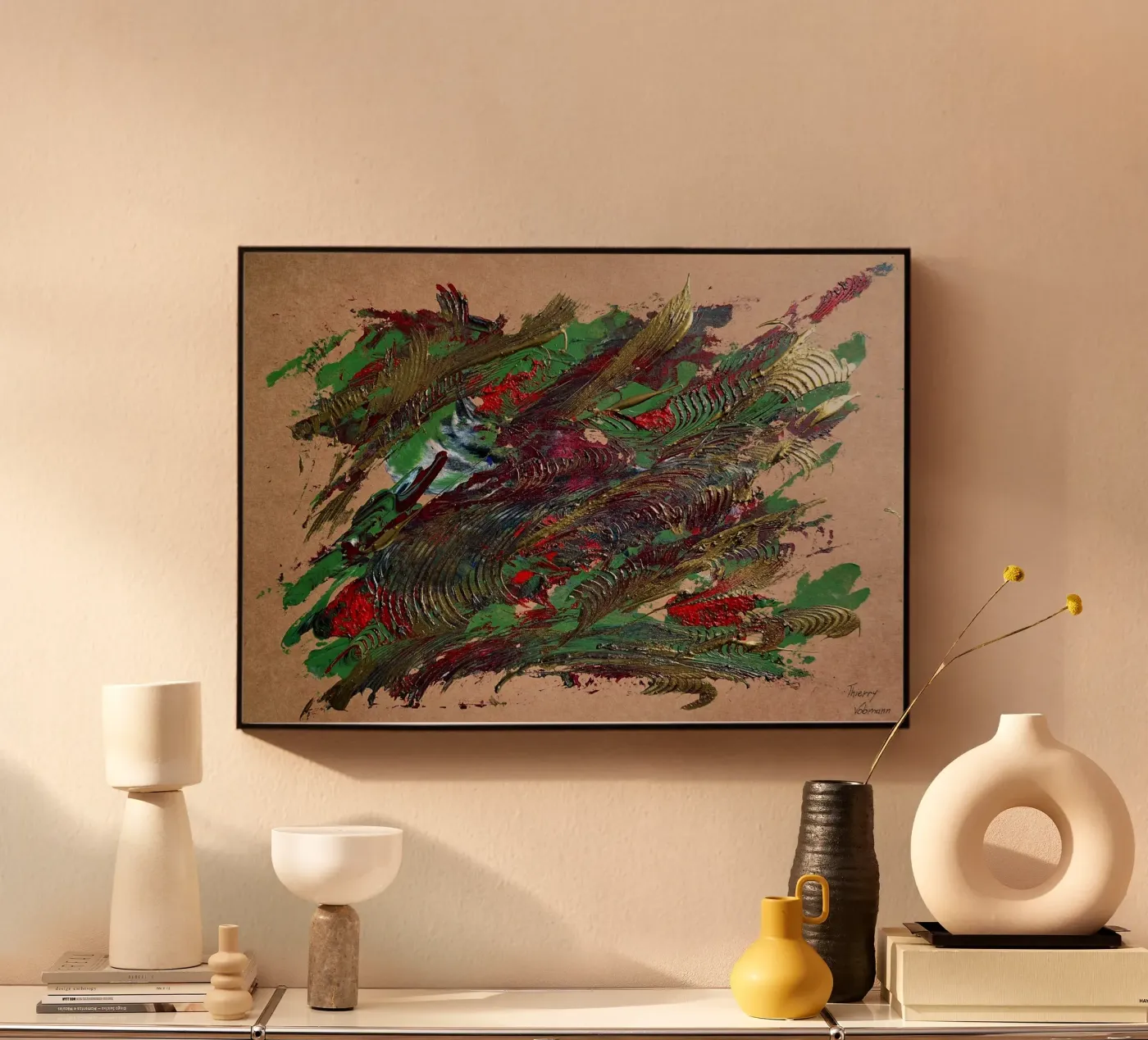 NATURAL STYLE 4 plexiglass da Thierry Vobmann Abstract painting