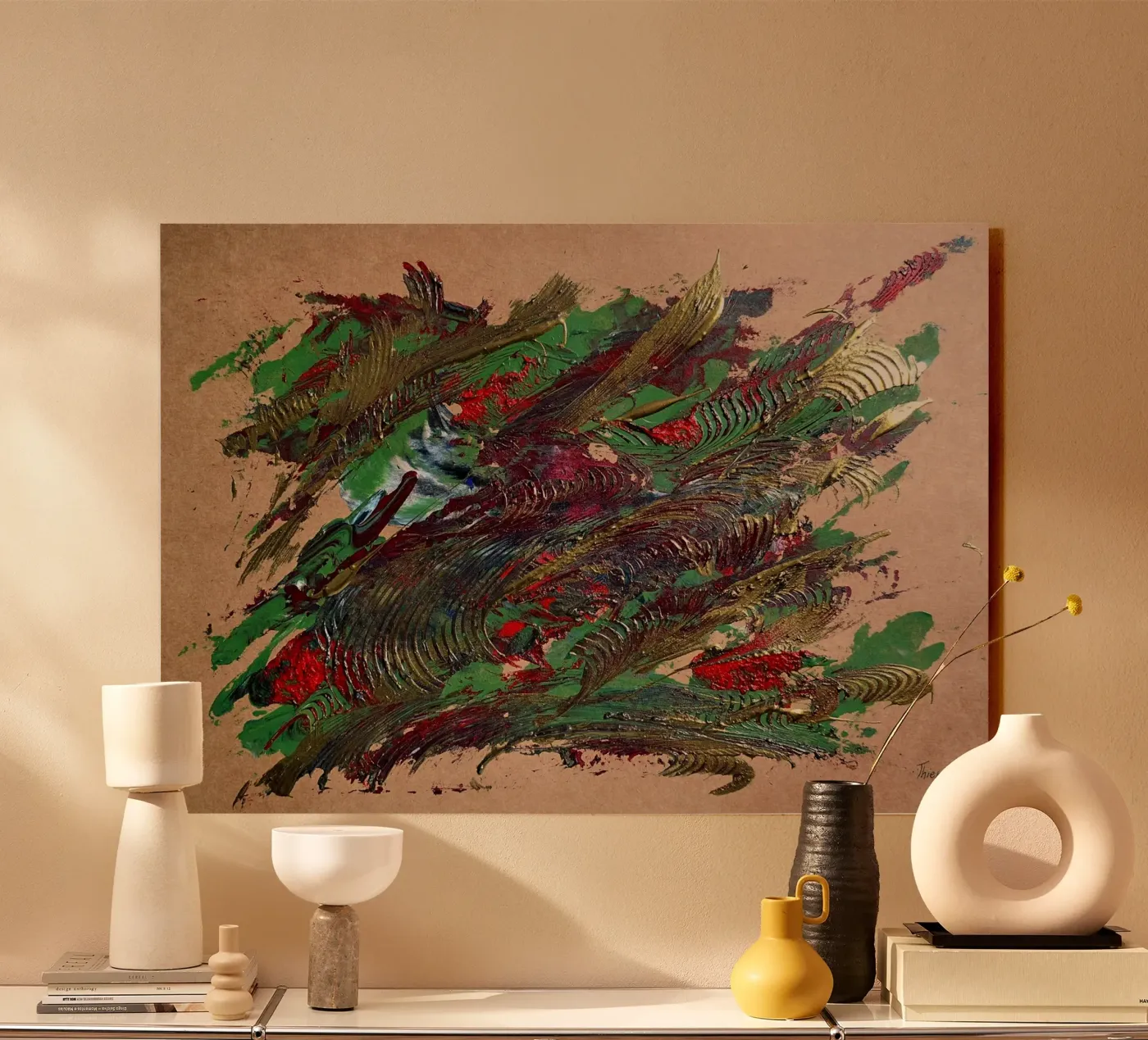 NATURAL STYLE 4 plexiglass da Thierry Vobmann Abstract painting