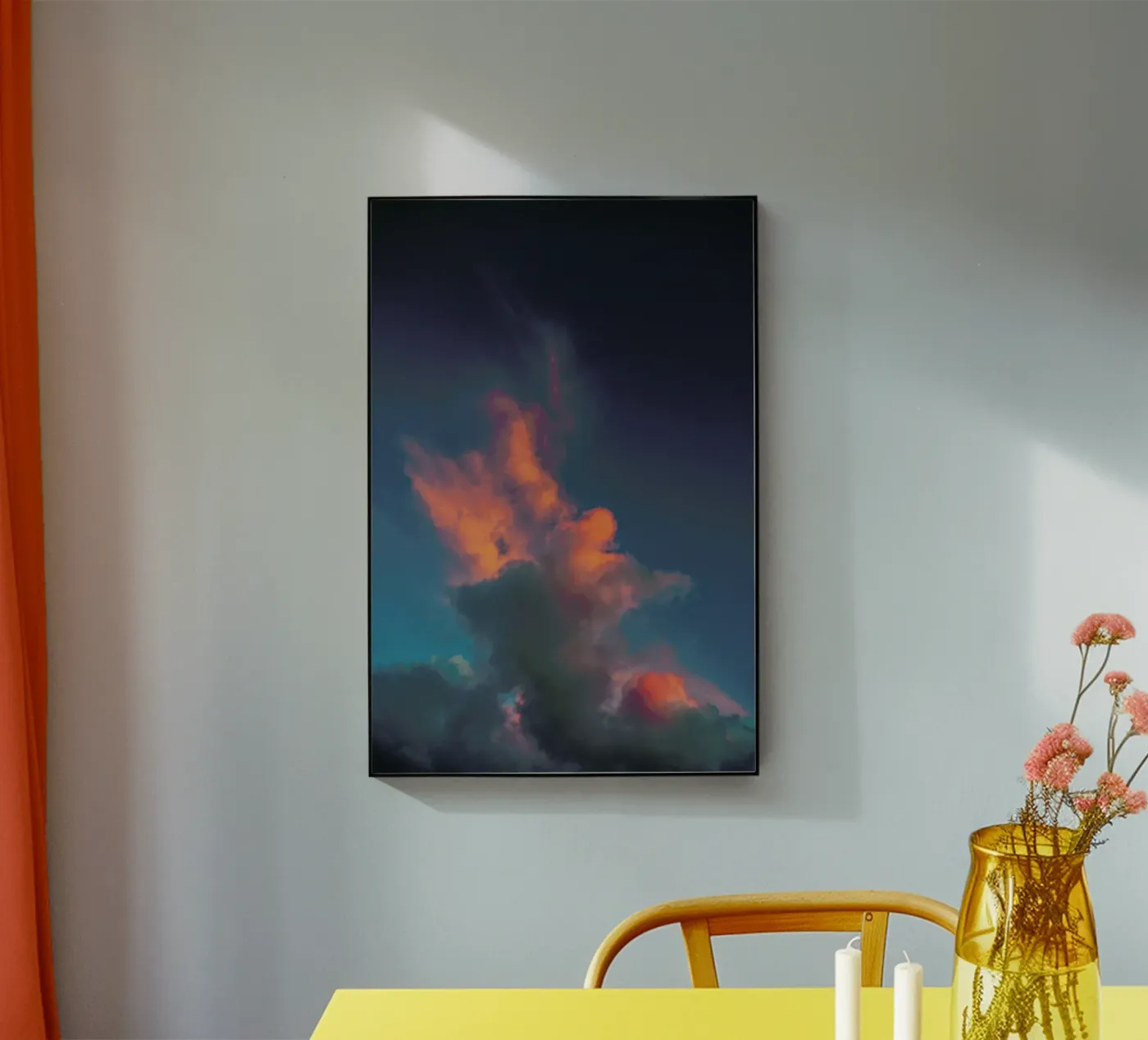 The Fire acryl van Pale Grain