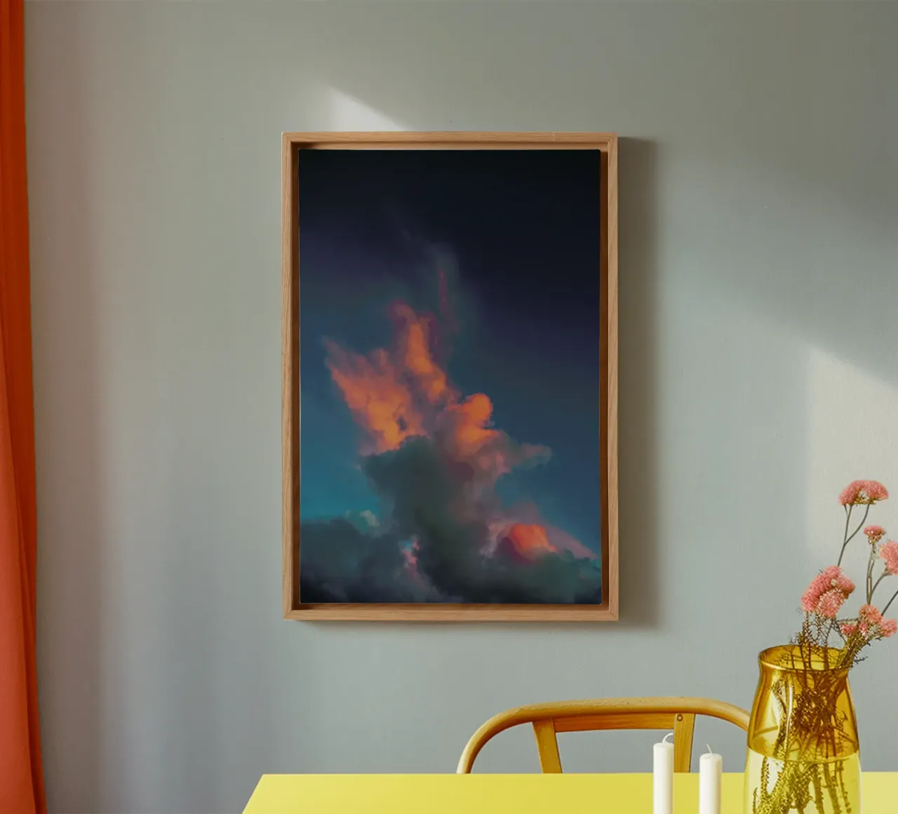 The Fire Leinwand von Pale Grain