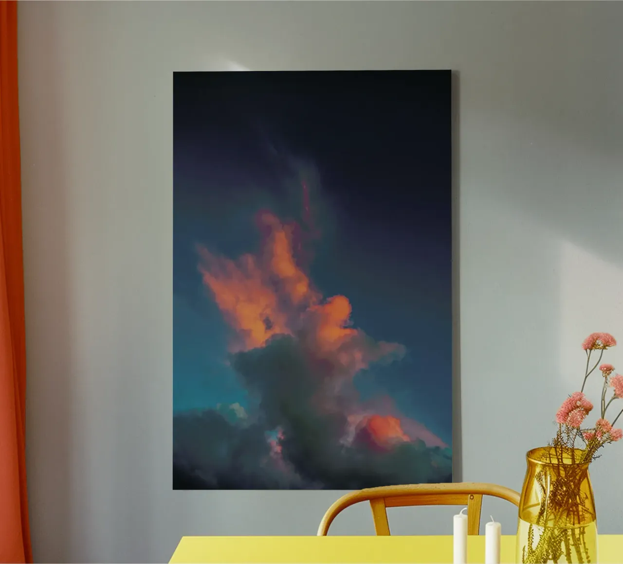 The Fire Leinwand von Pale Grain