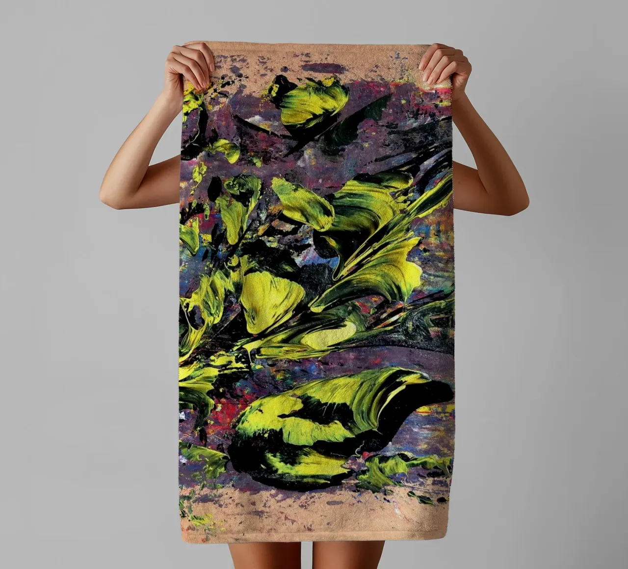 natural style 5 asciugamano da bagno da Thierry Vobmann Abstract painting