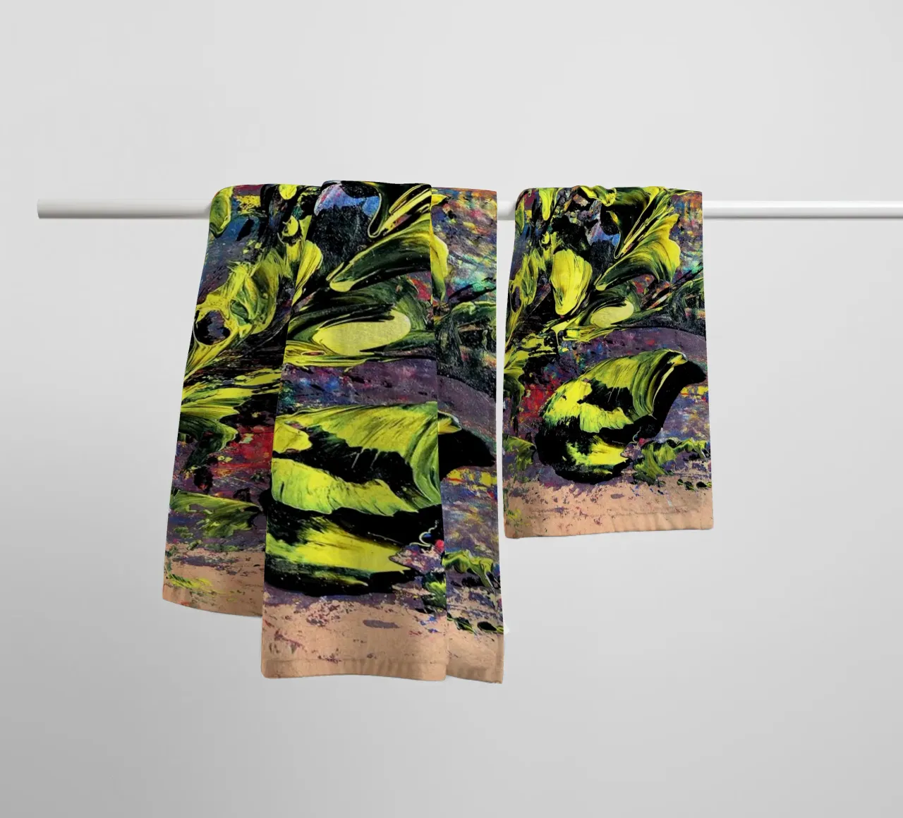 natural style 5 asciugamano da bagno da Thierry Vobmann Abstract painting