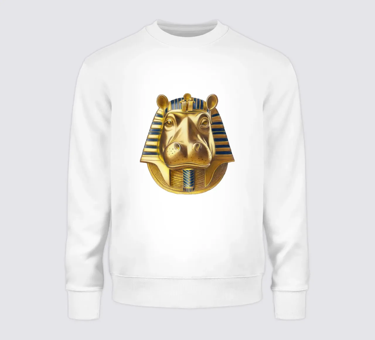 Tutankhamun Hippo Sweatshirt von Graphit und Farbe
