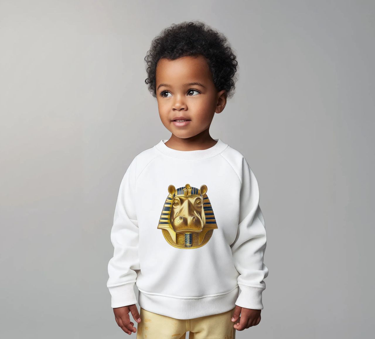 Tutankhamun Hippo felpa neonato da Graphit und Farbe