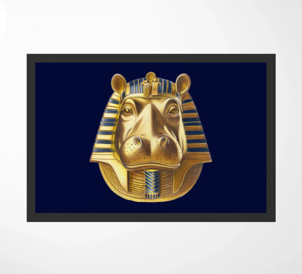Tutankhamun Hippo zerbino da Graphit und Farbe