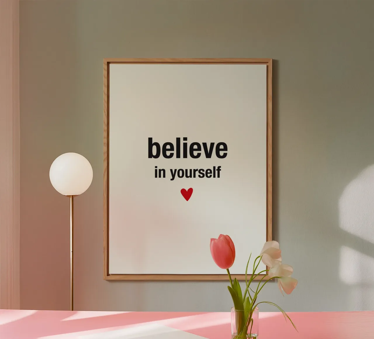 believe in yourself alu-dibond by Meridian Design