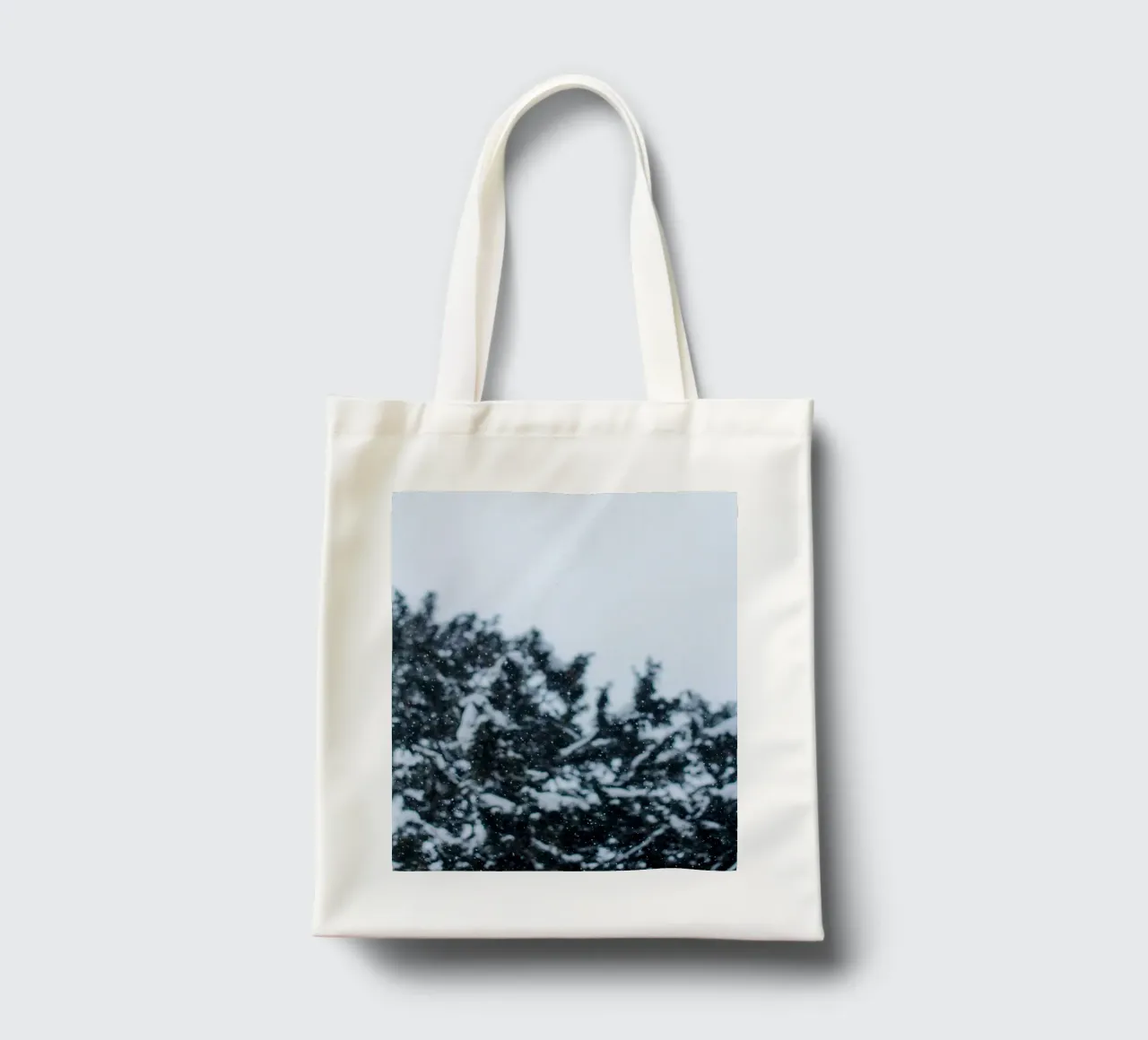 Silenzio d'inverno - fiocchi di neve nella foresta borsa in juta da Whole©
