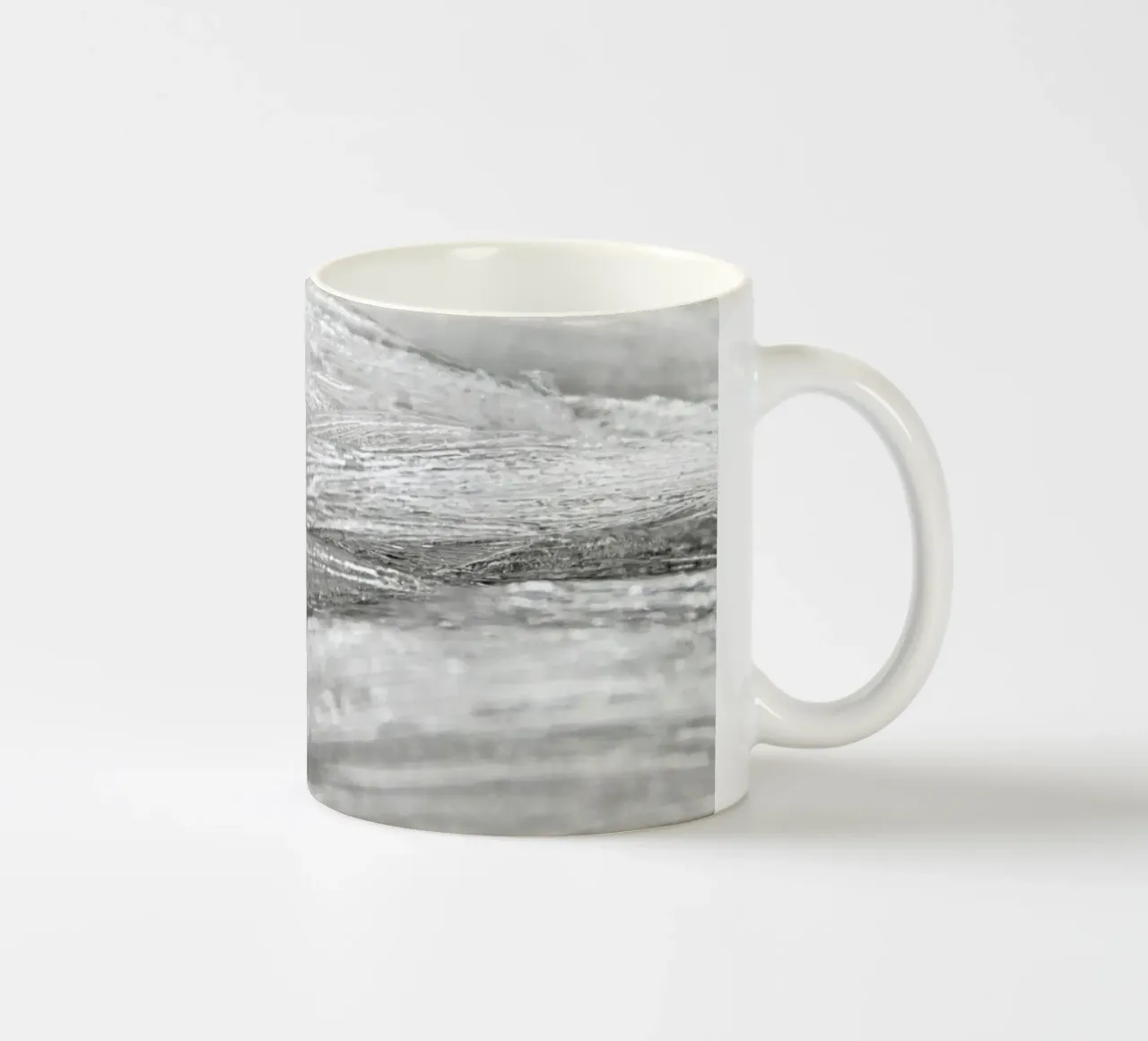 Texture dell'inverno - Onde ghiacciate tazza in ceramica da Whole©