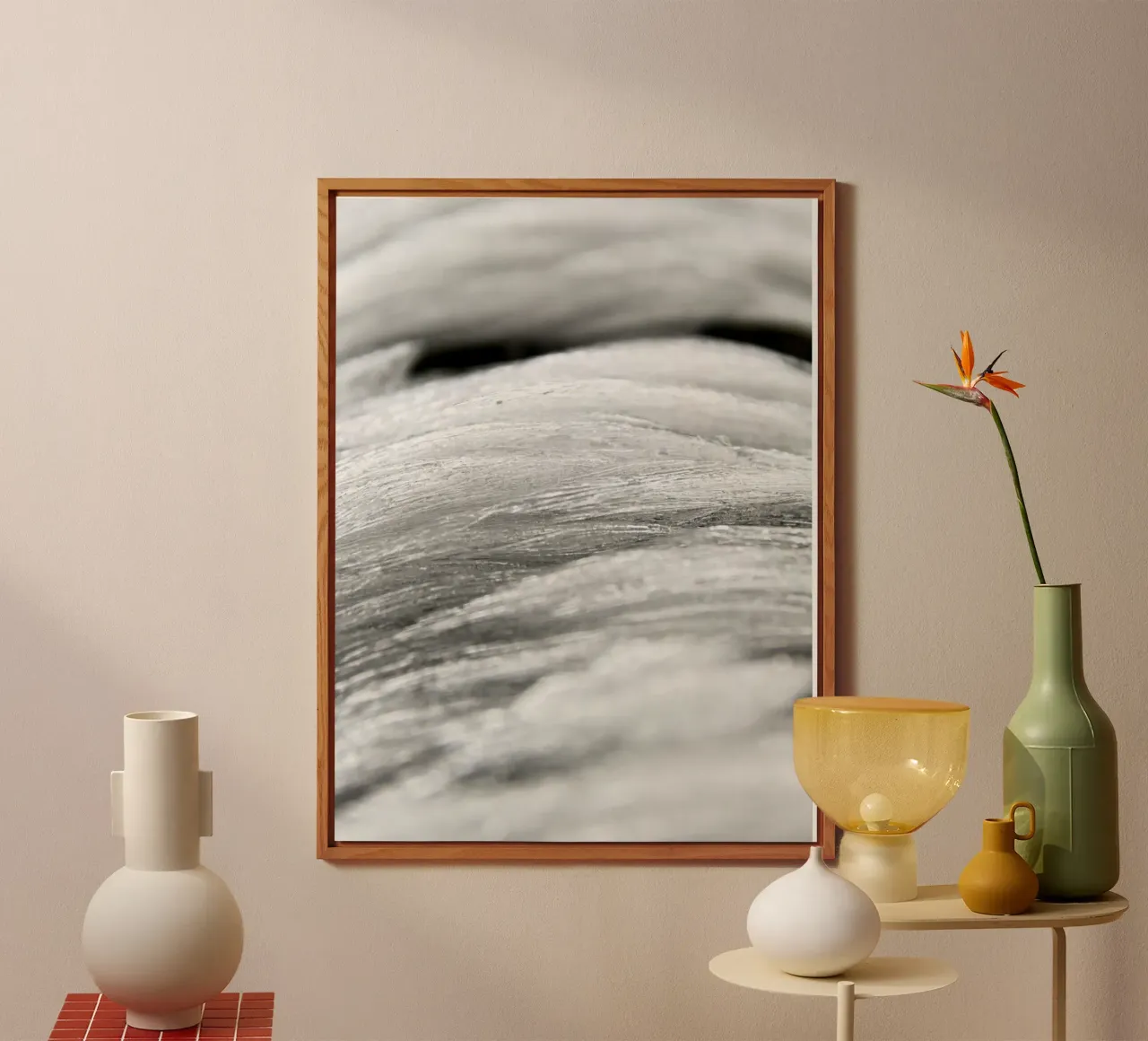 Texture dell'inverno - Onde ghiacciate alluminio dibond da Whole©