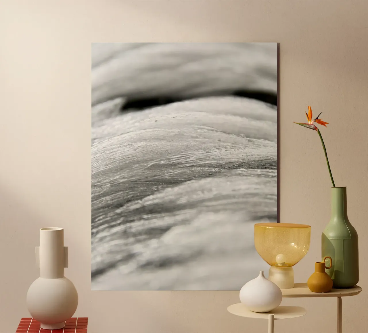 Texture dell'inverno - Onde ghiacciate alluminio dibond da Whole©