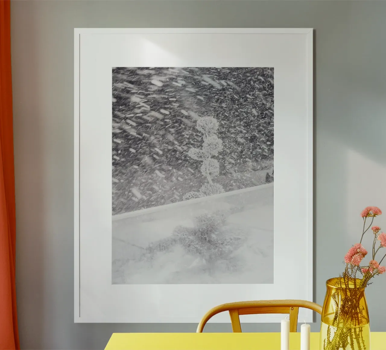 Schneesturm-Kunst – Winterliche Dynamik Poster von Whole©