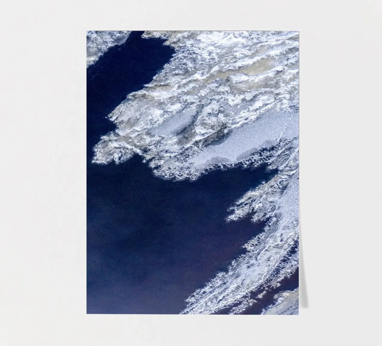 Ice formations - Abstract winter landscape sticker sheet by Whole©