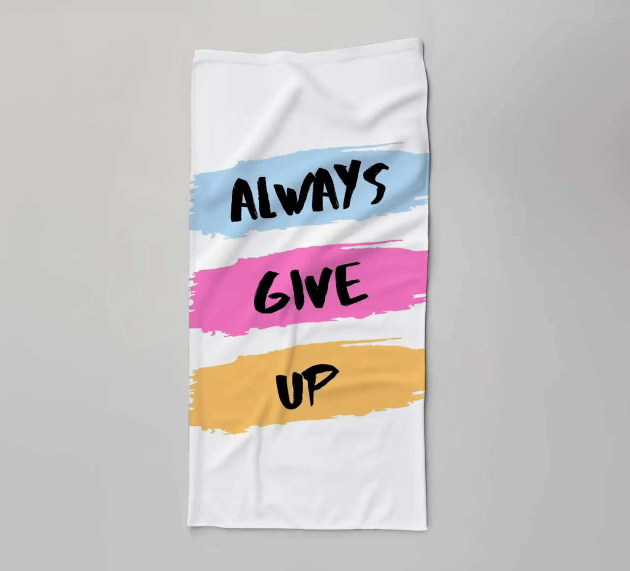 ALWAYS GIVE UP asciugamano da bagno da ArtDesign by KBK