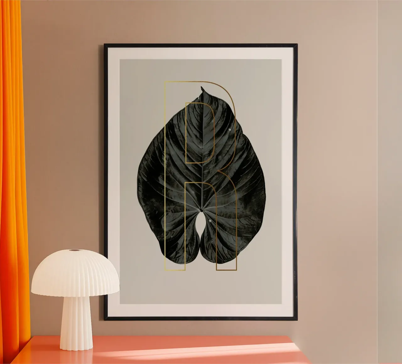 ABC Plants - R poster con telaio in plastica da typealive