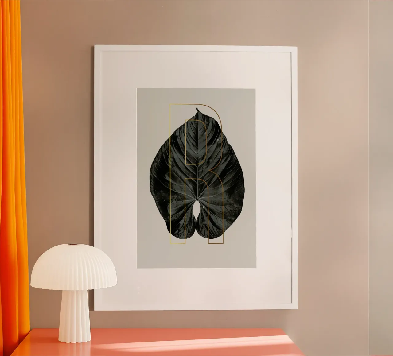 ABC Plants - R poster con telaio in plastica da typealive