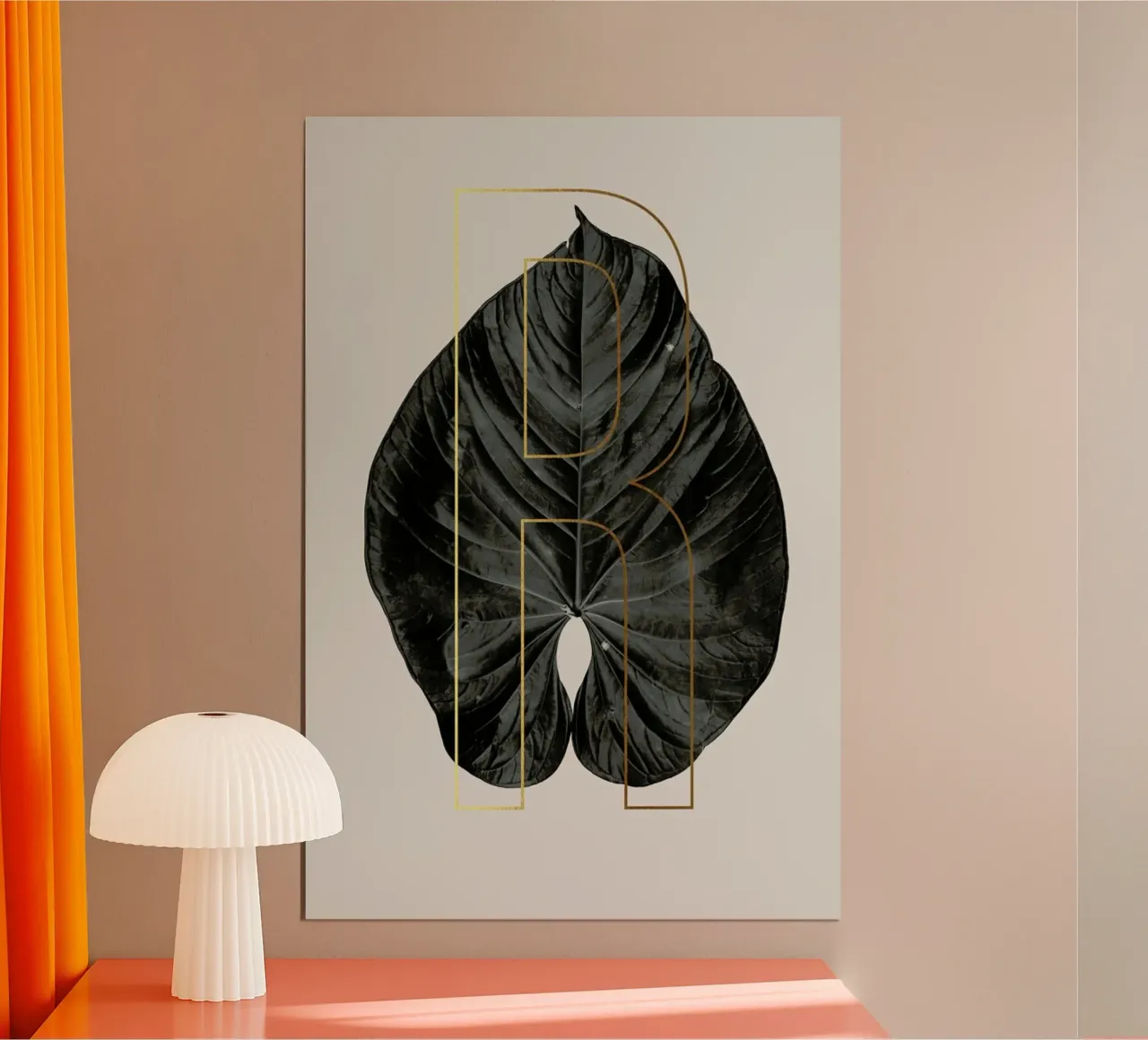 ABC Plants - R poster con telaio in plastica da typealive