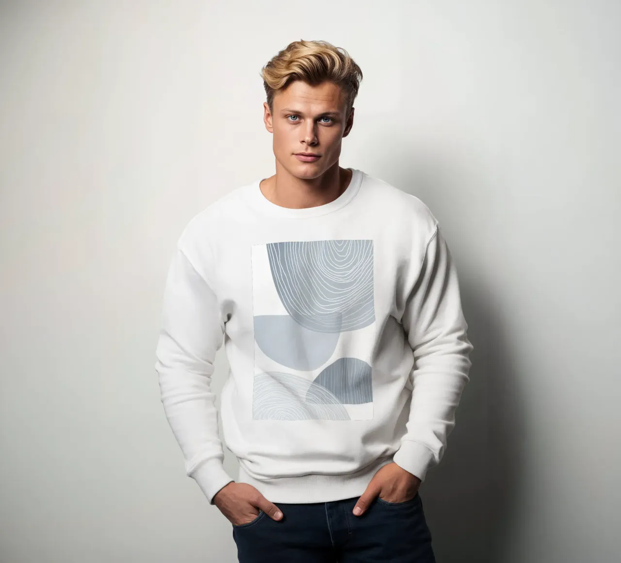 Line art geometriche astratte felpa da Melloi Art Print