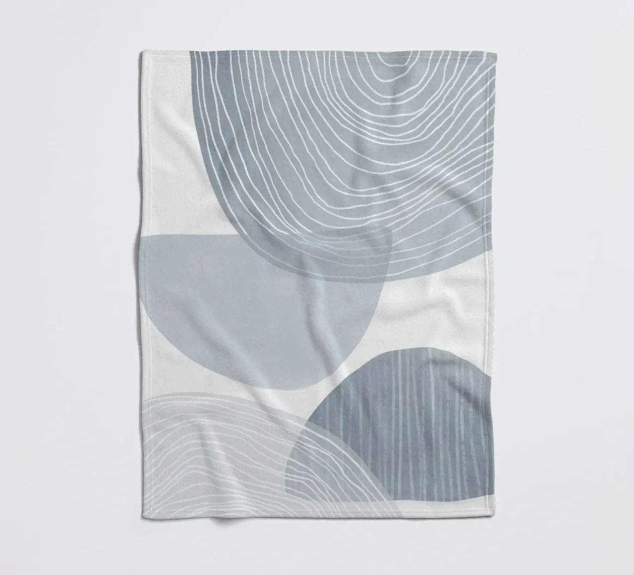 Line art geometriche astratte coperta in pile da Melloi Art Print