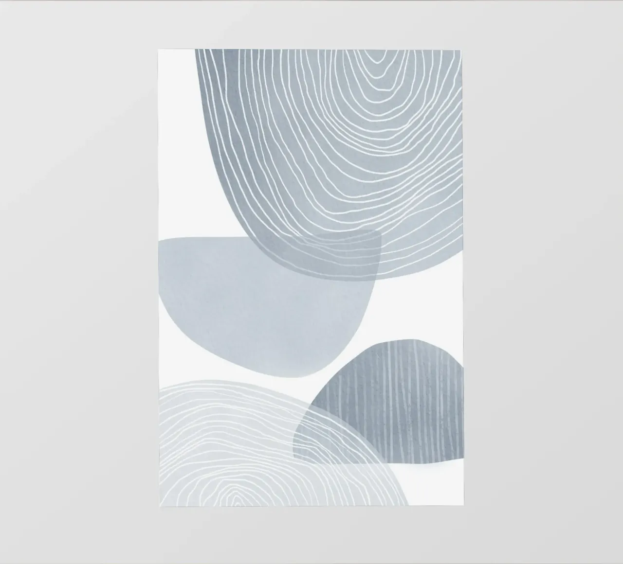 Line art geometriche astratte telo in pvc da Melloi Art Print
