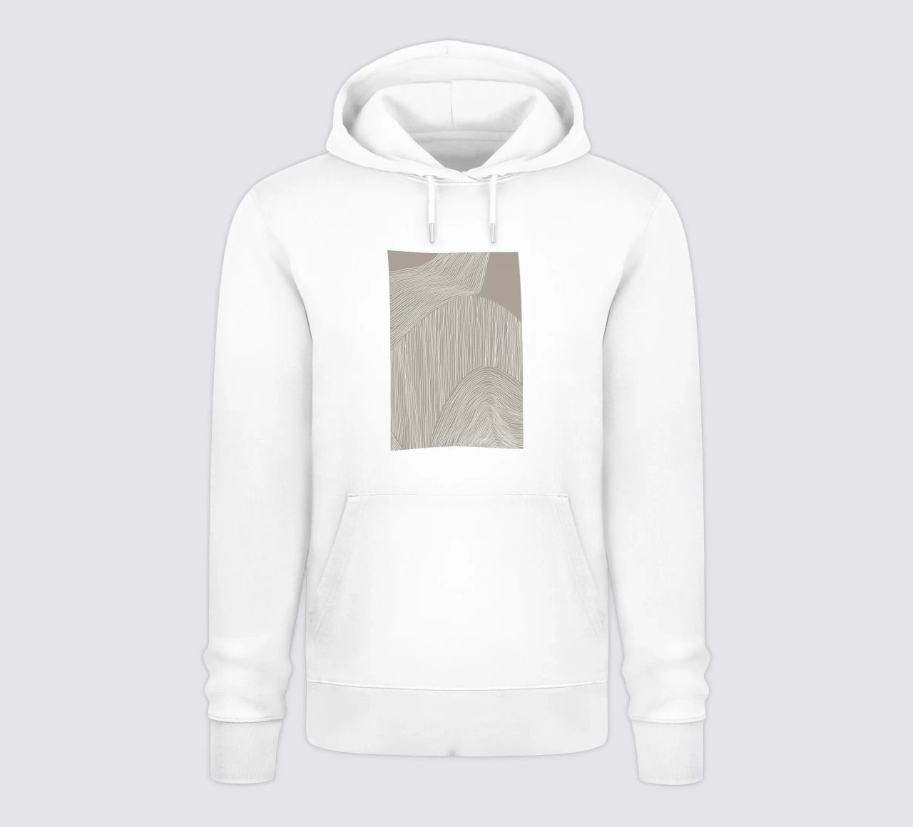 Arte delle linee curve felpa con cappuccio da Melloi Art Print