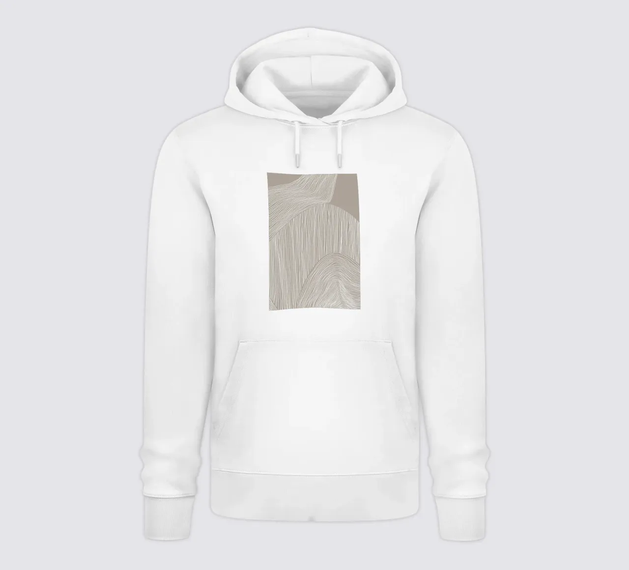 Arte delle linee curve felpa con cappuccio da Melloi Art Print