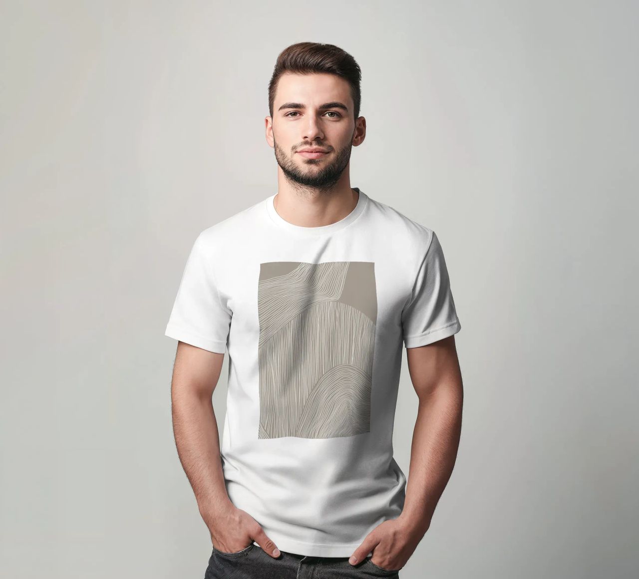 Arte delle linee curve t-shirt da Melloi Art Print
