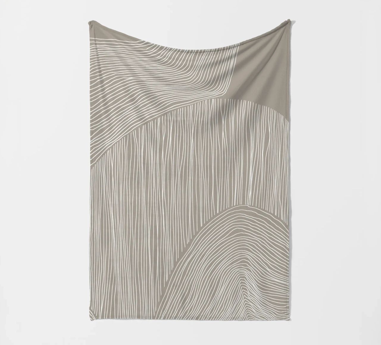 Arte delle linee curve coperta in pile da Melloi Art Print