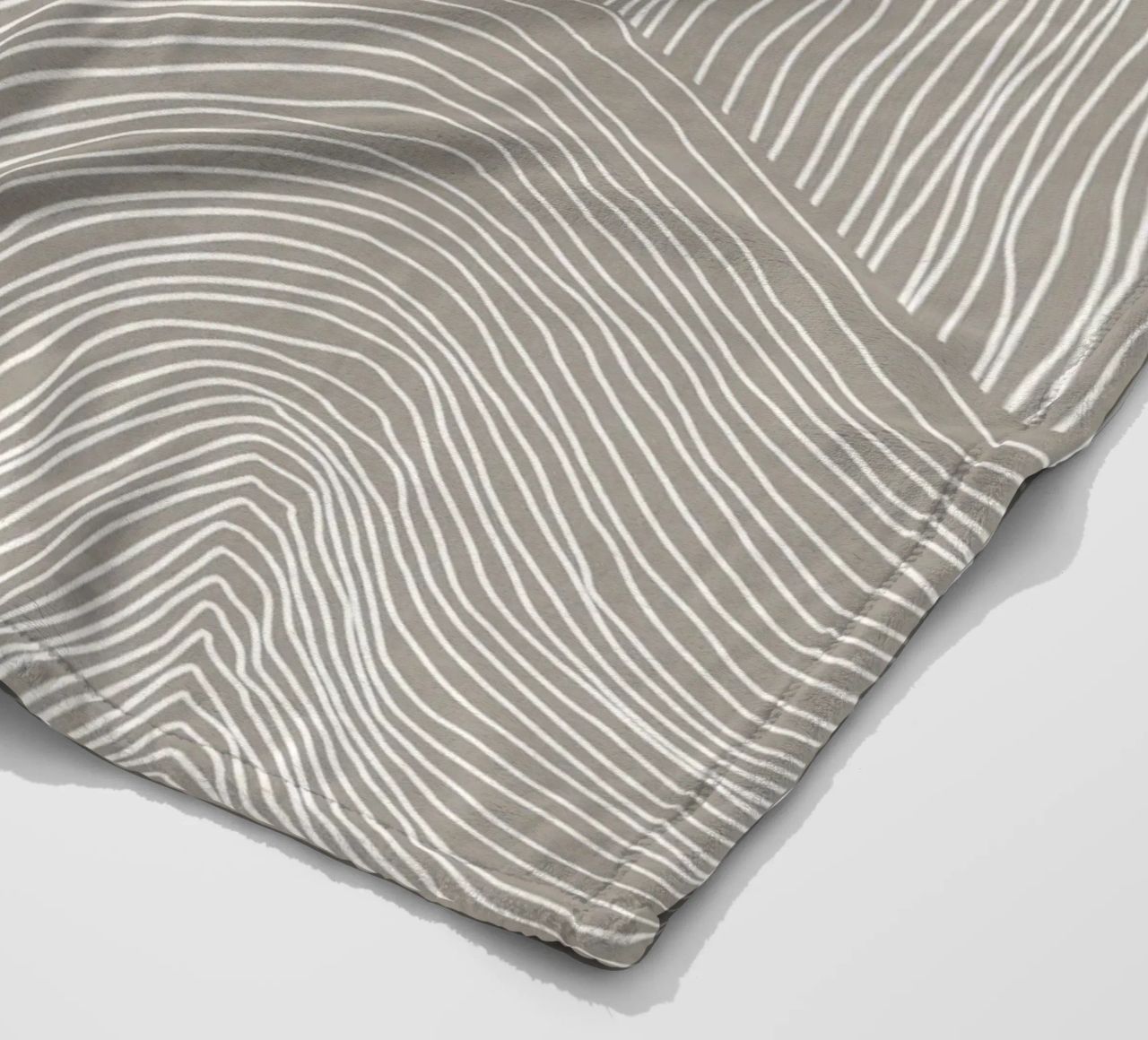 Arte delle linee curve coperta in pile da Melloi Art Print