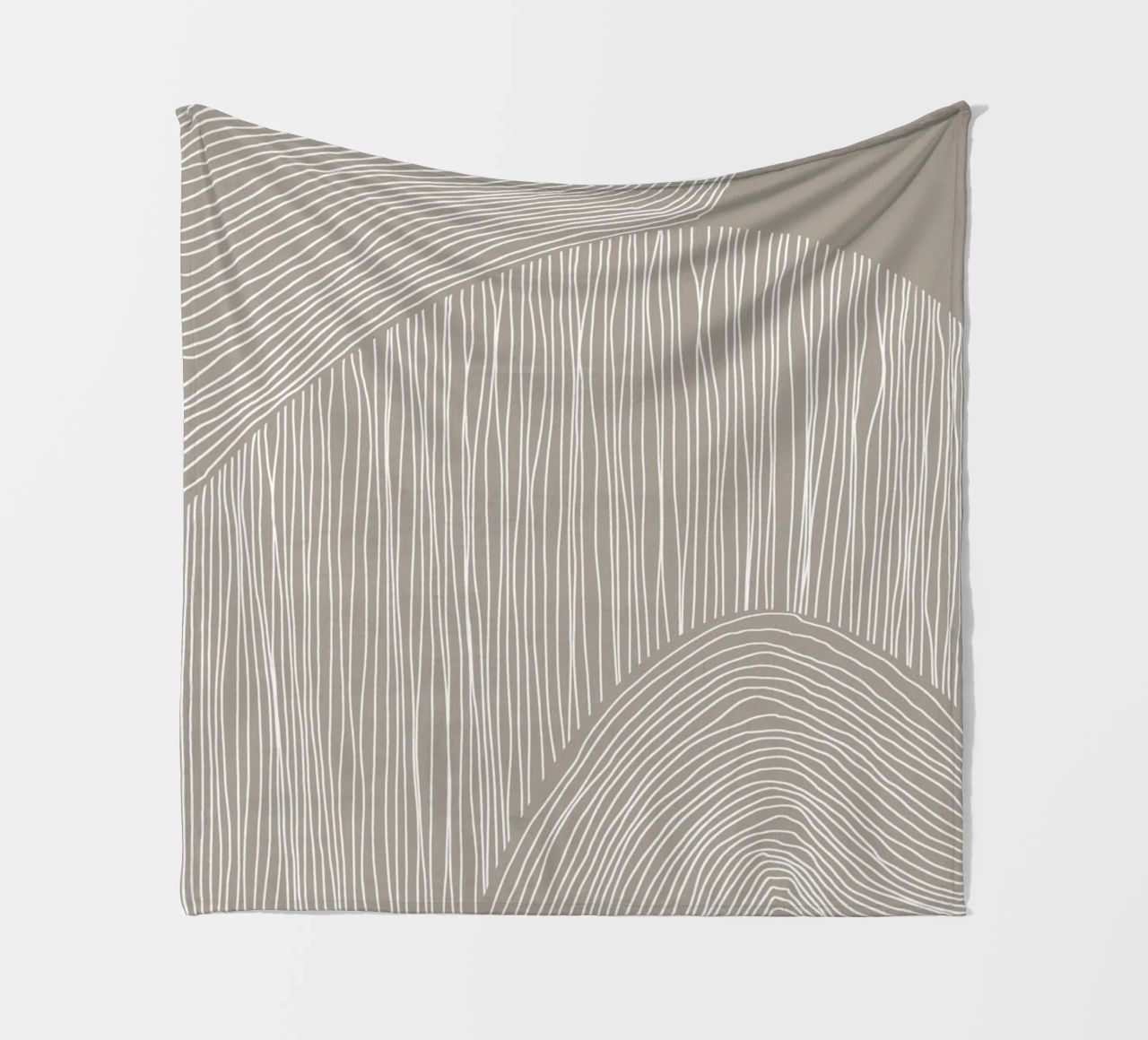 Arte delle linee curve coperta in pile da Melloi Art Print