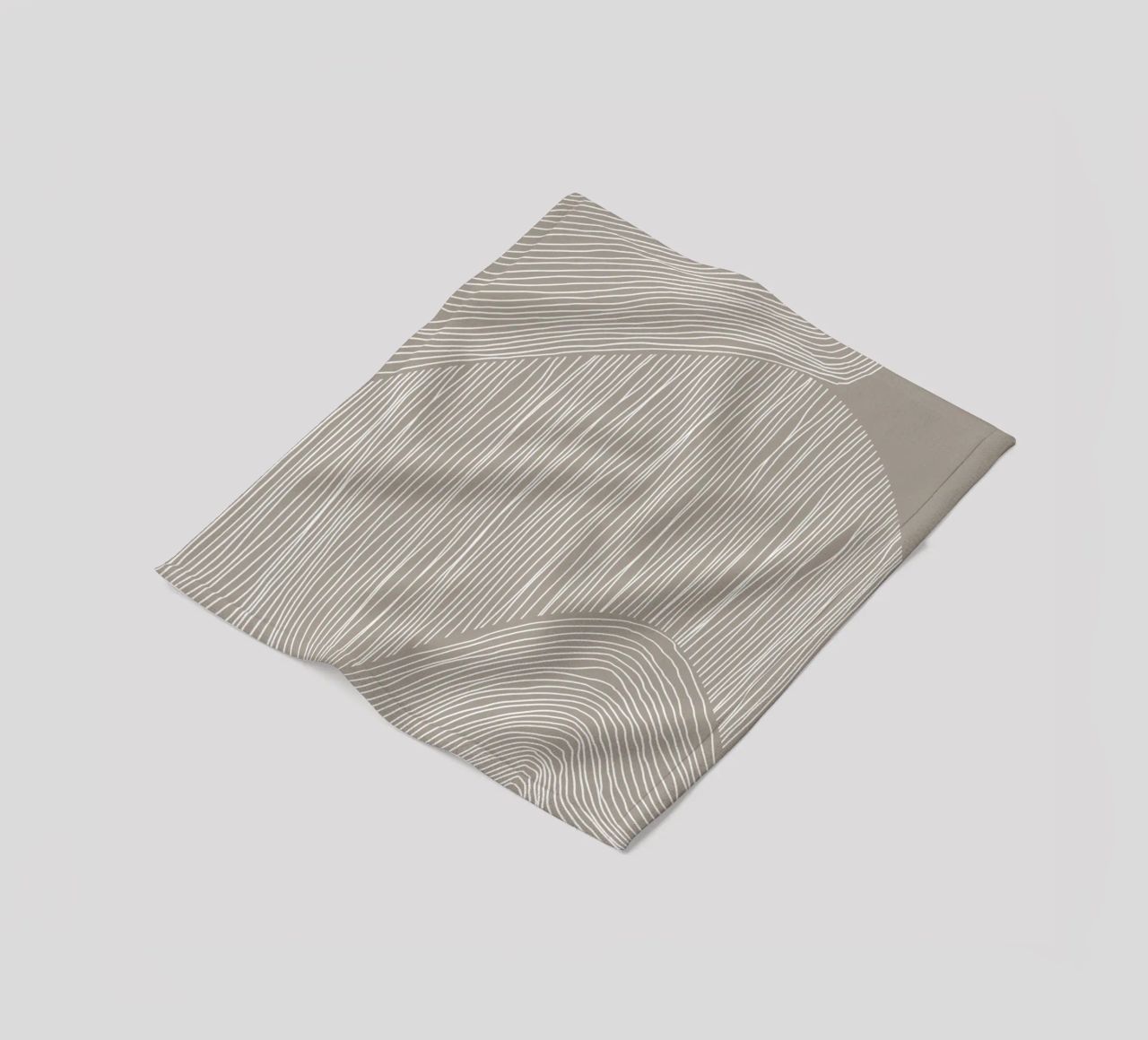 Arte delle linee curve coperta in pile da Melloi Art Print