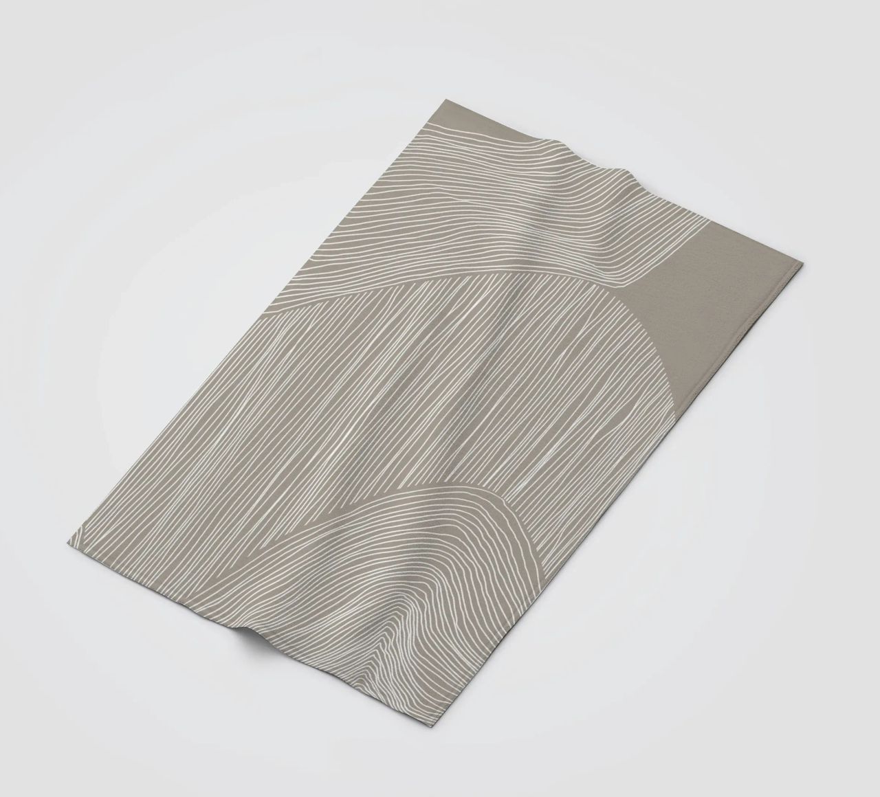 Arte delle linee curve coperta in pile da Melloi Art Print