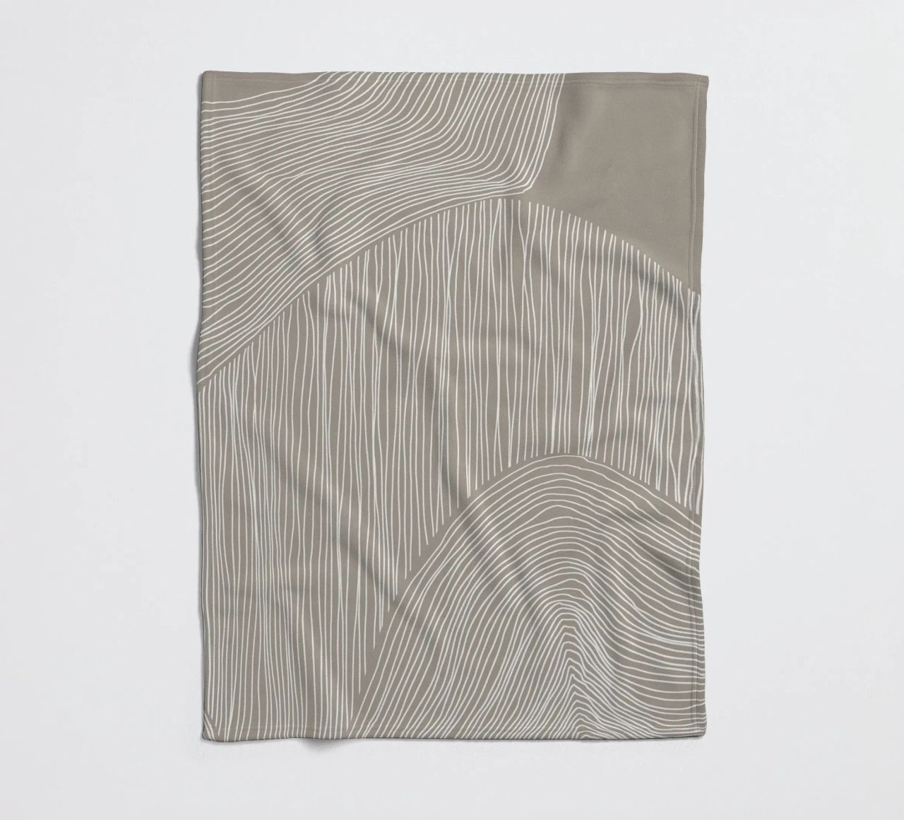 Arte delle linee curve coperta in pile da Melloi Art Print