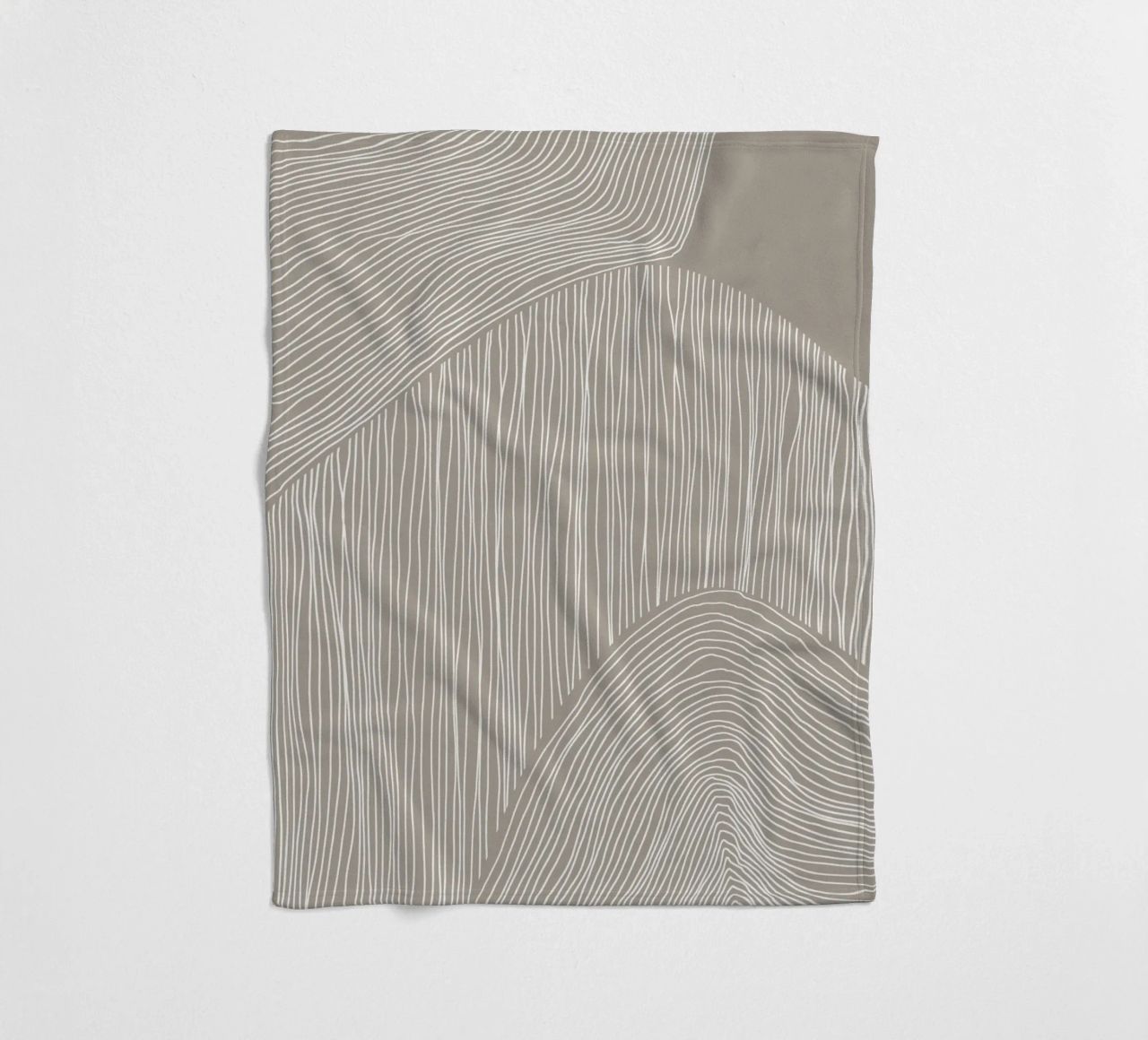 Arte delle linee curve coperta in pile da Melloi Art Print